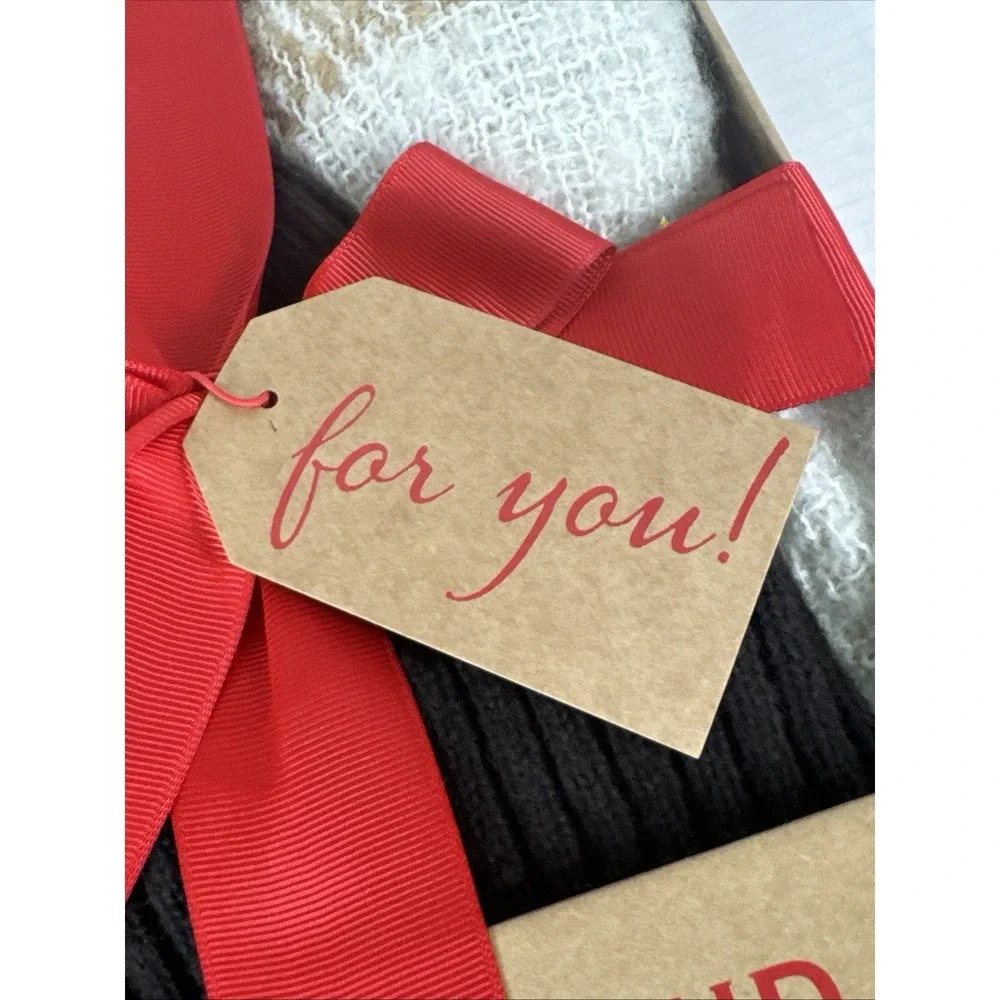 Lucky Brand NEW Damaged Box Hat & Scarf Boxed Gift Set (2) Brown Creme Gray 1406
